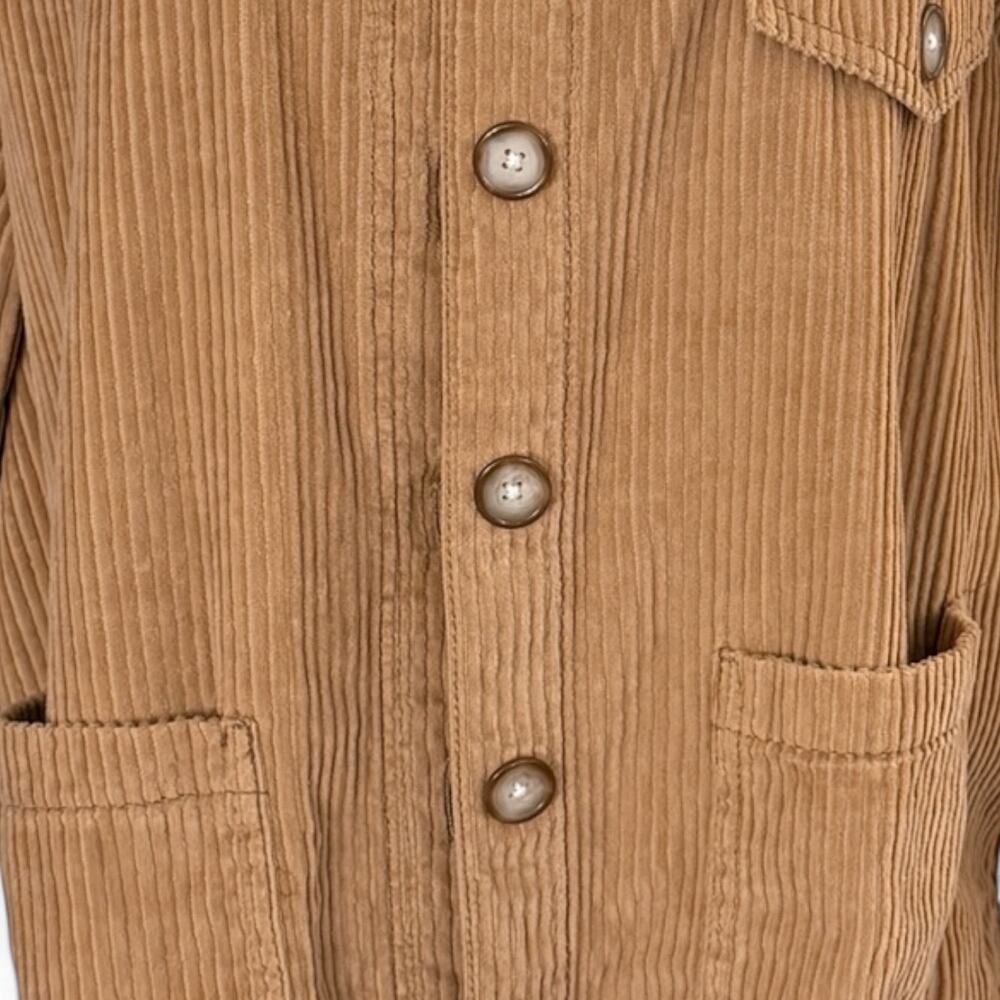 American Eagle (Ae) Large Button Down Tan Corduro… - image 4